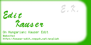 edit kauser business card